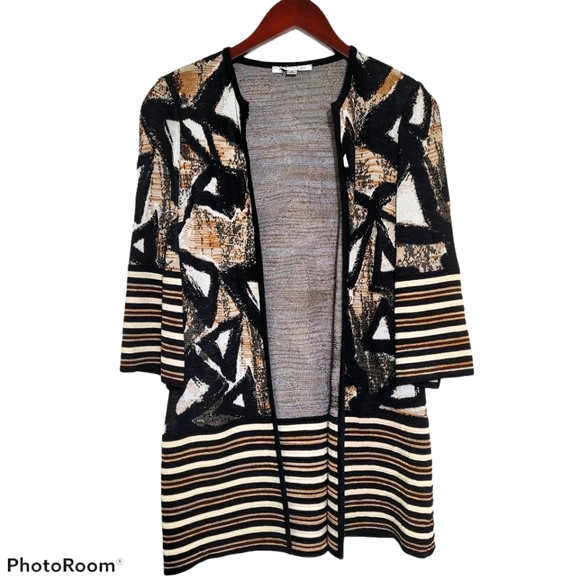St. John Sweaters - St John Open Front Long Cardigan 2